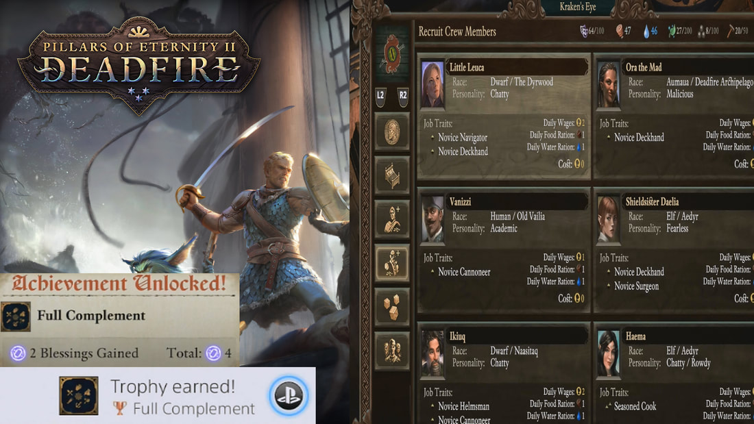 (POE2) Pillars Of Eternity II Deadfire Full Complement (Trophy