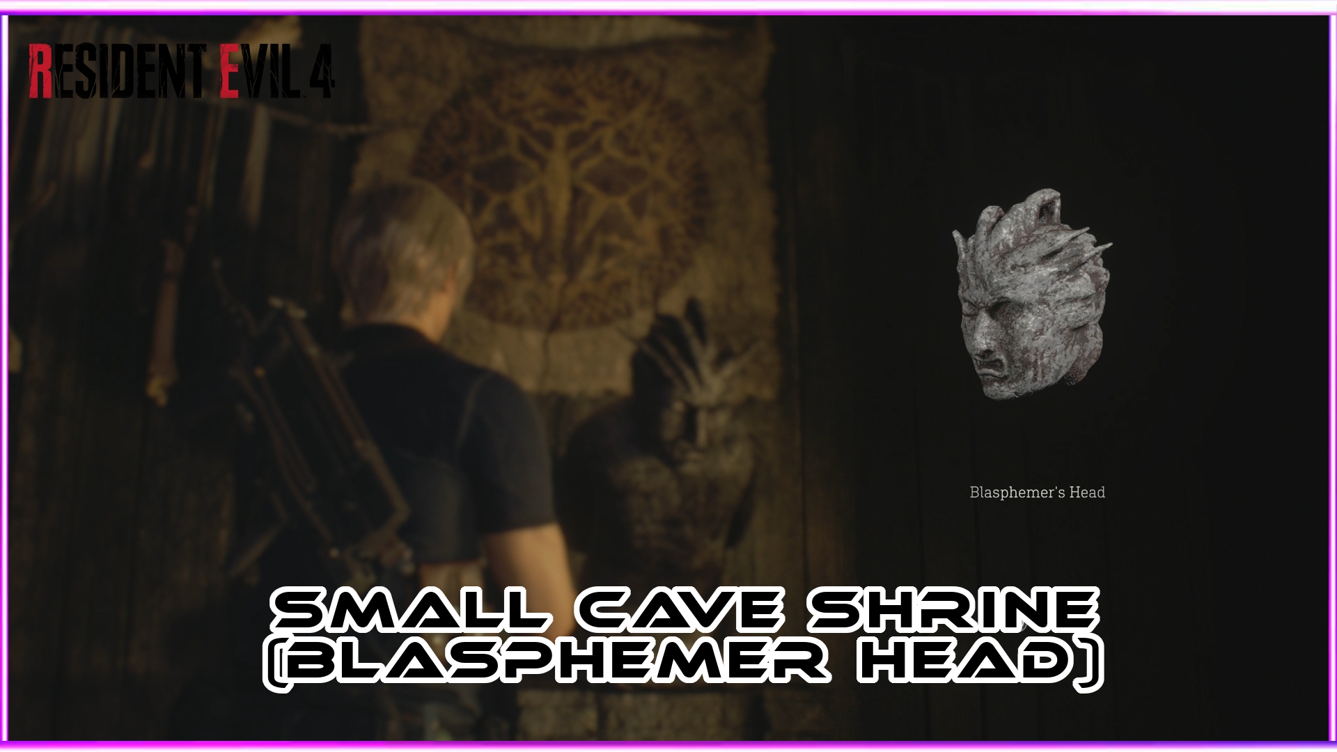 Blasphemer's Head (Small Cave Shrine - Door Puzzle) Resident Evil 4 Remake